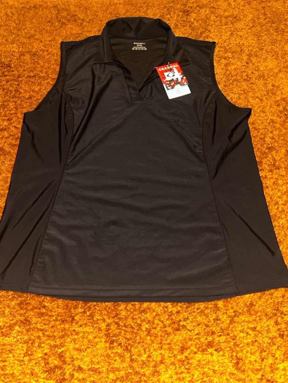 Sleeveless Black Polo Tank Top - Performance Women's Tank